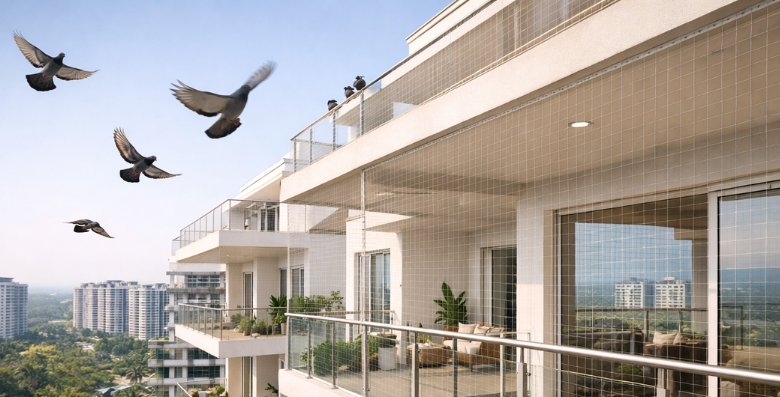 Pigeon Nets for Balconies Installation in Coimbatore