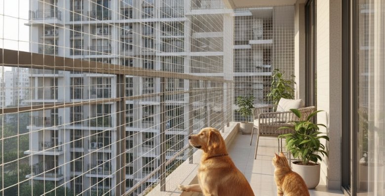 Pets Safety Nets Installation in Singanallur