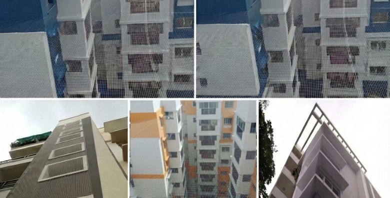 Duct Area Safety Nets Installation in Ganapathy
