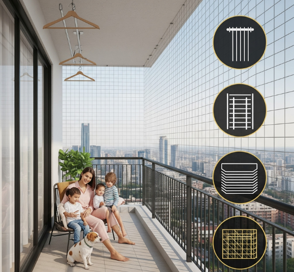 Expert safety net installers Coimbatore at work